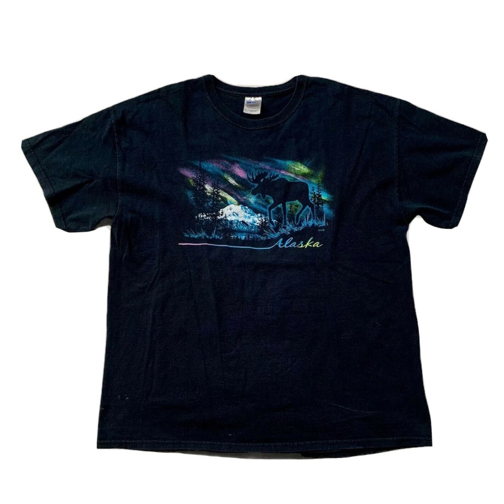 Gildan Graphic Shirt Short Sleeve Alaska Moose